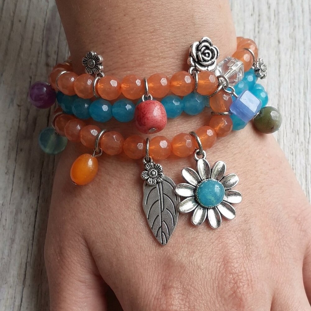 Boho Multi-Strand Charm Bracelet - Picture 4 of 4
